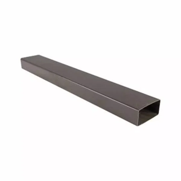 Nombre del producto: PTR RECTANGULAR 3X5 EN 1/4 Categoría: Perfil Atributos del producto: - Material: Metal (probablemente acero) - Color: Gris oscuro - Tamaño: 3x5 (presumiblemente en pulgadas) - Forma: Rectangular Detalles funcionales: - Uso: Estructural, posiblemente para construcción o fabricación de estructuras metálicas. - Funcionalidad: Proporciona soporte y rigidez en construcciones. - Componentes: Perfil rectangular, sin características adicionales visibles como conectores o botones. Texto visible: No se observa texto o etiquetas en la imagen. Diferenciadores técnicos: Producto con forma rectangular, diseñado para aplicaciones estructurales. Marca: No se puede identificar marca visible en la imagen.