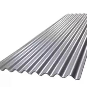 Nombre del producto: LAMINA ZINTROALUM R72 CALIBRE 32 A 4.27MTS Categoría: Lámina Atributos del producto: - Material: Zintroalum (aleación de zinc y aluminio) - Color: Plateado - Tamaño: 4.27 metros de longitud, calibre 32 - Forma: Corrugada (diseño ondulado) - Diseño: Superficie con relieves en forma de ondas Información del uso y funcionalidad: - Usos comunes: Cubiertas para techos, cercas, estructuras de soporte - Beneficios: Ligero, resistente a la corrosión Diferenciadores o elementos técnicos: - Corrugación para mayor resistencia estructural - Acabado que puede reflejar la luz, mejor estética visual No se identificó ninguna marca visible en la imagen.