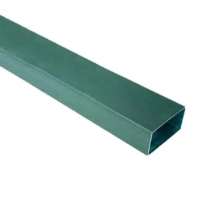 Nombre del producto: PERFIL REC ZINTRO ALUM R-100 CAL 18 A 6M Categoría: Perfil Tubular Rectangular Atributos del producto: - Material: Acero galvanizado (zincado) - Color: Verde - Tamaño: Longitud de 6 metros - Forma: Rectangular Detalles funcionales: - Uso: Se utiliza en estructuras metálicas, construcción y soporte. - Diseño: Tubular rectangular con bordes definidos. Elementos técnicos: - Tipo: Perfil rectangular con sección cerrada. - Diferenciadores: Alta resistencia a la corrosión debido al tratamiento de zinc. Texto visible: No se observan etiquetas o marcas específicas en la imagen. Resumen: Perfil tubular rectangular de acero galvanizado, adecuado para diversas aplicaciones en construcción por su durabilidad y resistencia a la corrosión.