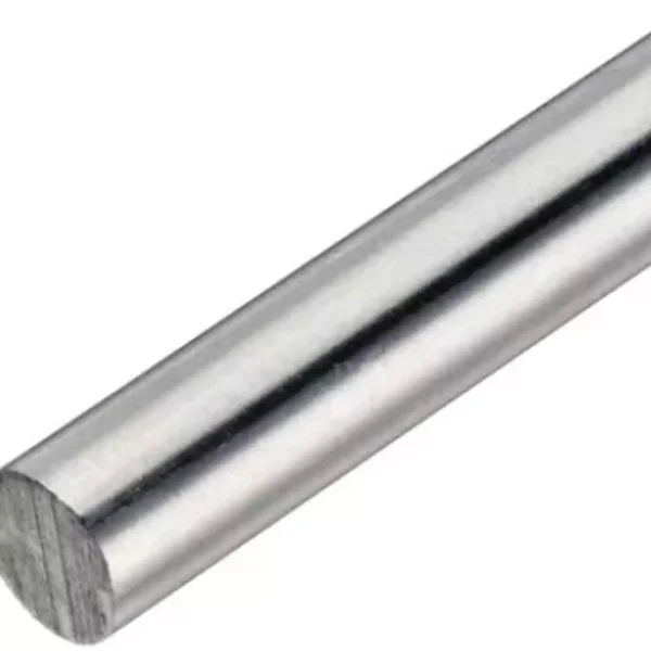 Nombre del producto: REDONDO 1/2" A 6.10MTS Categoría: Tubo Atributos del producto: - Material: Acero (suponiendo dada la apariencia brillante y metálica) - Color: Plateado - Tamaño: 1/2" de diámetro, longitud de 6.10 metros - Forma: Cilíndrica - Diseño: Superficie lisa y uniforme Componentes: - Tipo: Tubo redondo Uso y funcionalidad: - Generalmente utilizado en aplicaciones industriales y de construcción, puede servir como soporte o en sistemas de distribución. Diferenciadores o elementos técnicos: - Diámetro específico (1/2") - Longitud considerable (6.10 mts) Transcripción de texto visible: No se observa texto relevante en la imagen proporcionada.