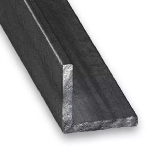 Nombre del producto: Ángulo de 1 1/4 x .109mm Categoría: Ángulo Atributos del producto: - Material: Acero (posiblemente acero al carbono, dado el acabado y color) - Color: Negro (acabado metálico) - Tamaño: 1 1/4 pulgadas de ancho, 0.109 mm de grosor - Forma: Sección en "L" (ángulo recto) - Diseño: Bordes rectos y planos, sin relieve - Componentes: Acabado liso Funcionalidad: - Uso principal: Refuerzo estructural en construcciones y ensamblajes - Aplicaciones: Soportes, estructuras metálicas, marcos Elementos técnicos: - Grosor: 0.109 mm - Conectores: No identificables visualmente en la imagen Marca: No identificable en la imagen proporcionada.