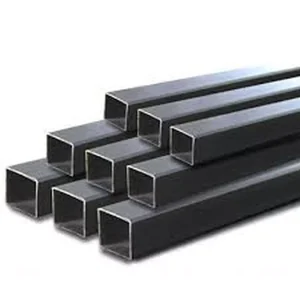 Nombre del producto: HSS DE 8 X 8 en 3/8 a 12.20 mts Categoría: Vigas Atributos del producto: - Material: Acero - Color: Negro - Tamaño: 8 x 8 (dimensiones de la sección) - Longitud: 12.20 metros - Forma: Cuadrada (sección transversal) - Diseño: Vigas huecas - Componentes: Perfiles de acero estructural Funcionalidad del producto: - Usado en construcción y estructuras metálicas. - Proporciona soporte y resistencia en diversas aplicaciones estructurales. Diferenciadores técnicos: - Género de estructura: Hollow Structural Section (HSS). - Grosor de pared: 3/8 (0.375 pulgadas). Texto visible en la imagen: No hay texto visible en la imagen proporcionada que se pueda transcribir. Marca del producto: No se puede identificar en la imagen.