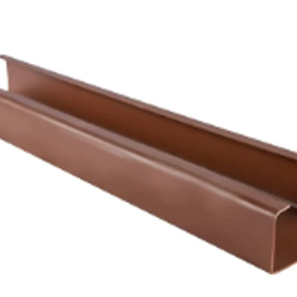 Nombre del producto: PERFIL R200 2" X 1" CALIBRE 18 PINTADO Categoría: Perfil Tubular Rectangular Atributos del producto: - Material: Metal - Color: Marrón pintado - Tamaño: 2" x 1" - Calibre: 18 - Forma: Tubular rectangular - Acabado: Pintado Detalles funcionales: - Uso: Construcción y soporte de estructuras. Ideal para proyectos de ingeniería y carpintería. - Compatibilidad: Puede ser utilizado con otros elementos de construcción metalicos. Diferenciadores técnicos: - Diseño robusto para mayor resistencia. - Acabado pintado que mejora la durabilidad y la resistencia a la corrosión. Texto visible: No se observan etiquetas ni marcas en la imagen. Marca: No se puede identificar.