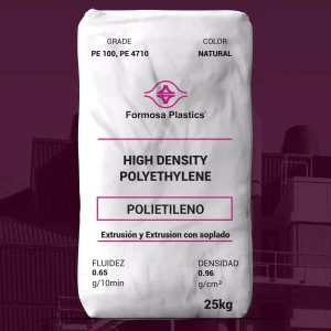 Nombre del producto: PE - HDPE - MFI0.65 - FORMOSA - FORMOLENE HP6000 Categoría: Polietileno Marca: Formosa Plastics Propiedades físicas nominales: - Color: Natural - Densidad: 0.96 g/cm³ - Fluidez: 0.65 g/10 min - Peso del paquete: 25 kg Características técnicas: - Material: Polietileno de alta densidad (HDPE) - Tipo: Homopolímero Aplicaciones sugeridas: - Extrusión de tuberías corrugadas - Azulejos de drenaje - Madera compuesta Elementos diferenciadores: - Ideal para aplicaciones de extrusión y soplado - Excelente rigidez y propiedades mecánicas Texto visible: - "Extrusión y Extrusión con soplado" - "Fluidez" - "Densidad" Informe sobre el producto: - Este polietileno de alta densidad es adecuado para diversas aplicaciones de extrusión. - Las propiedades mecánicas reflejan un material robusto y duradero, ideal para el uso en entornos exigentes.