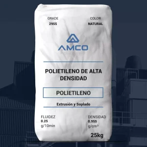 Nombre del producto: PE-PRIMATOP 002955-AMCO Categoría: Polietileno Marca: Amco Polymers Descripción del producto: - Tipo de material: Polietileno de alta densidad (HDPE) - Color: Natural - Grado: 2955 - Fluidez: 0.25 g/10 min - Densidad: 0.955 g/cm³ - Peso: 25 kg Características: - Copolímero - Aceptable para contacto con alimentos - Buena resistencia al estado fundido - Alto nivel de resistencia a agrietamiento por esfuerzo ambiental (ESCR) - Alta rigidez Usos: - Aplicaciones de moldeo por soplado - Extrusión de láminas Métodos de procesamiento: - Moldeo por soplado - Extrusión de láminas - Termoformado Propiedades ASTM & ISO (Valores típicos): - Resistencia a la tracción (rendimiento): 4000 psi - Alargamiento a la rotura: > 600 % - Módulo de flexión: 200000 psi - Temperatura de fragilidad: < -120 °F Notas: - Los datos proporcionados son típicos y no deben considerarse como especificaciones. - La coloración puede afectar ciertas propiedades a varios grados. Información adicional: - La empresa no asume responsabilidad por la fiabilidad de la información y el uso del producto.