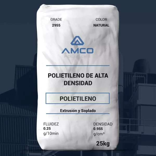 Nombre del producto: PE-PRIMATOP 002955-AMCO Categoría: Polietileno Marca: Amco Polymers Descripción del producto: - Tipo de material: Polietileno de alta densidad (HDPE) - Color: Natural - Grado: 2955 - Fluidez: 0.25 g/10 min - Densidad: 0.955 g/cm³ - Peso: 25 kg Características: - Copolímero - Aceptable para contacto con alimentos - Buena resistencia al estado fundido - Alto nivel de resistencia a agrietamiento por esfuerzo ambiental (ESCR) - Alta rigidez Usos: - Aplicaciones de moldeo por soplado - Extrusión de láminas Métodos de procesamiento: - Moldeo por soplado - Extrusión de láminas - Termoformado Propiedades ASTM & ISO (Valores típicos): - Resistencia a la tracción (rendimiento): 4000 psi - Alargamiento a la rotura: > 600 % - Módulo de flexión: 200000 psi - Temperatura de fragilidad: < -120 °F Notas: - Los datos proporcionados son típicos y no deben considerarse como especificaciones. - La coloración puede afectar ciertas propiedades a varios grados. Información adicional: - La empresa no asume responsabilidad por la fiabilidad de la información y el uso del producto.