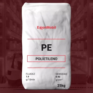 Nombre del producto: PE-Enable 2010 RA-EXXONMOBIL Categoría: Polietileno Marca: ExxonMobil Peso: 25 kg Fluidez: 1.0 g/10 min Densidad: 0.92 g/cm³ Características del producto: - Material: Polietileno (PE) - Propiedades técnicas: - Densidad: 0.920 g/cm³ - Fluidez: 1.0 g/10 min Funcionamiento y aplicaciones: - Usos comunes: Agricultural Film, Blown Film, Food Packaging, Heavy Duty Bags, entre otros. - No contiene aditivos como antiblok o deslizante, pero incluye estabilizador térmico. Información adicional: - Producto destinado a aplicaciones en la industria, no para uso médico. - Para detalles de cumplimiento en aplicaciones de contacto con alimentos, se sugiere contactar al representante de servicio al cliente de ExxonMobil.