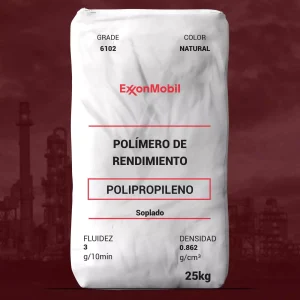 Nombre del producto: Vistamaxx™ Performance Polymer 6102 Marca: ExxonMobil Categoría: Polipropileno Características visuales: - Color: Natural - Tamaño del envase: 25 kg - Tipo de envase: Bolsa Información técnica: - Densidad: 0.862 g/cm³ - Fluidez: 3 g/10 min Usos y aplicaciones: - Material adecuado para aplicaciones de película y compuestos - Aplicaciones típicas incluyen perfiles calendardos, productos moldeados, y productos termoformados Cumplimiento: - RoHS Compliant Otras características: - Excelente elasticidad, resistencia y resistencia al desgarro - Punto de fusión mínimo bajo - Alta resistencia química y envejecimiento Notas adicionales: - No requiere secado previo para su uso. - Tiempo de procesamiento amplio sin limitaciones particulares. Fecha de revisión: 14/07/2020