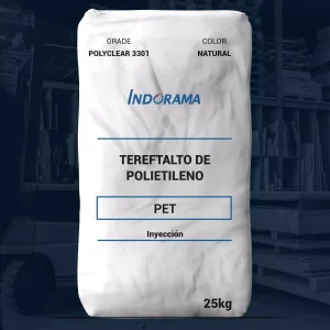 Nombre del producto: PET - MFI0.9 - INDORAMA - POLYCLEAR 3301 Categoría: Tereftalato de Polietileno Marca: INDORAMA Color: Natural Peso: 25 kg Uso: Inyección Características técnicas: - Material: PET (Tereftalato de Polietileno) - Aplicaciones: Ideal para moldeo por inyección, con bajo contenido de acetaldehído - Propiedades: Ligero, irrompible, no tóxico, reciclable - Transparencia y brillo superiores - Estabilidad en el uso alimentario - Cumple con normativas FDA Propiedades específicas: - Viscosidad intrínseca: 0.74 dl/g (± 0.02) - Contenido de acetaldehído: 0.6 ppm (Máx. 1.0) - Cristalinidad: 53% (Mín. 50) - Contenido de humedad: 0.15% (Máx. 0.3) - Densidad: 1.398 g/cm³ (Mín. 1.394) - Densidad a granel: 0.90 g/cm³ (± 0.05) - Tamaño de chip: 80 No/g (± 15) - Punto de fusión: 248 °C (Máx.) - Chips amarillos: 9 No/125 g (Máx.) - Fines: 0.05% (Máx.) Nota: La información proporcionada es precisa hasta donde se sabe. La responsabilidad del rendimiento del producto recae en el cliente en función de su aplicación.