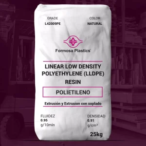 Nombre del producto: Formolene® L42009PE Categoría: Polietileno Marca: Formosa Plastics Características del producto: - Material: Polietileno (LLDPE) - Color: Natural - Tamaño del envase: 25 kg Información técnica: - Fluidez (Melt Index): 0.95 g/10 min - Densidad: 0.91 g/cm³ Uso y funcionalidad: - Aplicaciones sugeridas: - Mezcla de resinas - Forros industriales - Empaques industriales - Bolsas para prendas - Coextrusión Propiedades físicas nominales: - Impacto Dart: 135 g/mil - Resistencia al desgarro: 150/385 g/mil (MD/TD) - Resistencia a la tracción al romper: 5,100/4,130 psi (MD/TD) - Elongación: 690/920 % (MD/TD) - Brillo (45°): 40 - Haze: 20% Diferenciadores técnicos: - Resina de uso general para aplicaciones de extrusión de película. - Cumple con los requisitos de la FDA para contacto directo con alimentos. Nota: Propiedades de película basadas en película soplada de 25 micrones con una relación de expansión de 2.5:1. Las propiedades pueden variar según las condiciones operativas y los paquetes de aditivos utilizados.