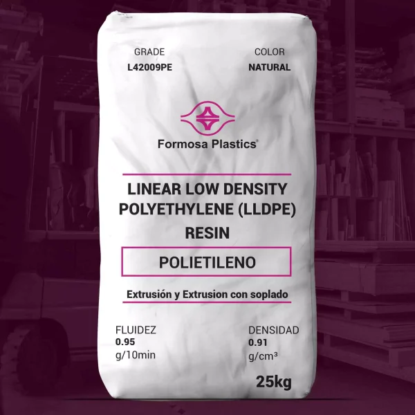 Nombre del producto: Formolene® L42009PE Categoría: Polietileno Marca: Formosa Plastics Características del producto: - Material: Polietileno (LLDPE) - Color: Natural - Tamaño del envase: 25 kg Información técnica: - Fluidez (Melt Index): 0.95 g/10 min - Densidad: 0.91 g/cm³ Uso y funcionalidad: - Aplicaciones sugeridas: - Mezcla de resinas - Forros industriales - Empaques industriales - Bolsas para prendas - Coextrusión Propiedades físicas nominales: - Impacto Dart: 135 g/mil - Resistencia al desgarro: 150/385 g/mil (MD/TD) - Resistencia a la tracción al romper: 5,100/4,130 psi (MD/TD) - Elongación: 690/920 % (MD/TD) - Brillo (45°): 40 - Haze: 20% Diferenciadores técnicos: - Resina de uso general para aplicaciones de extrusión de película. - Cumple con los requisitos de la FDA para contacto directo con alimentos. Nota: Propiedades de película basadas en película soplada de 25 micrones con una relación de expansión de 2.5:1. Las propiedades pueden variar según las condiciones operativas y los paquetes de aditivos utilizados.