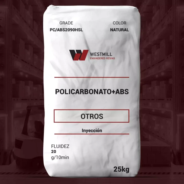 Nombre del producto: POLICARBONATO+ABS Marca: WESTMILL Categoría: Otros Color: Natural Peso: 25 kg Fluidez: 20 g/10 min Uso: Inyección Material: PC/ABS2090HSL Características: Modificado para impacto, grado de moldeo por inyección Detalles técnicos: - Gravedad específica: 1.14 - Relleno/Reforzamiento: No reforzado Nota: La información se basa en las especificaciones del fabricante y puede variar.