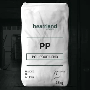 Nombre del producto: PP- HoPP MFI 35 Non woven - Heartland H5235G Categoría: Polipropileno Marca: Heartland Polymers Atributos del producto: - Material: Polipropileno - Fluidez: 35 g/10min - Densidad: 0.9 g/cm³ - Peso del paquete: 25 kg Funcionalidad e información adicional: - Utilización para aplicaciones de tipo no tejido. - Ideal para industrias que utilizan polipropileno en diversas formas de fabricación. Características destacadas: - Empaque que indica claramente el tipo de material. - Información técnica sobre la fluidez y densidad, crucial para el uso en procesos de manufactura.