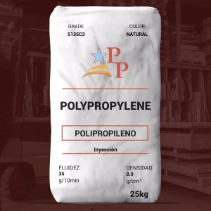 Nombre del producto: PP - RANDOM - MFI35 - PINNACLE POLYMERS - 5135C3 Categoría: Polipropileno Marca: Pinnacle Polymers Características del producto: - **Material:** Polipropileno - **Color:** Natural - **Tamaño:** 25 kg por bolsa - **Fluidez (Melt Flow Rate):** 35 g/10 min - **Densidad:** 0.9 g/cm³ Uso y funcionalidad: Este polipropileno está diseñado para aplicaciones de moldeo por inyección, proporcionando ciclo rápido y mejor claridad, además de mejorar la procesabilidad. Propiedades típicas: - **Resistencia al impacto (Notched Izod):** 1.3 ft-lb/in - **Temperatura de deflexión térmica:** 160°F (71°C) - **Tensiones de rendimiento:** 3800 psi (26.2 MPa) Elementos técnicos destacados: - Tecnología UNIPOL para lograr propiedades físicas consistentes. - Cumple con requisitos de CFR para polímeros olefínicos.