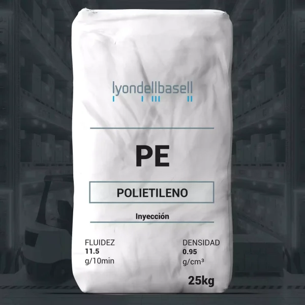 Nombre del producto: PE - HDPE - MFI11.5 - LYONDELLBASELL - PETROTHENE LP510034 Categoría: Polietileno Marca: LyondellBasell Información del producto: - Fluidez: 11.5 g/10 min - Densidad: 0.95 g/cm³ - Peso: 25 kg Uso y funcionalidad: - Aplicaciones: Inyección, embalaje industrial, fabricación de partes estructurales, fabricación de envases rígidos. Atributos y propiedades técnicas: - Resistencia alta al agrietamiento por estrés ambiental (ESCR). - Alta densidad de polietileno. - Procesamiento: Moldeo por extrusión, extrusión de lámina y perfil. Diferenciadores: - Excelente resistencia al impacto. - Adecuado para la fabricación de productos duraderos mediante moldeo por soplado de piezas grandes y extrusión de láminas. Consideraciones: - Requiere evaluación de uso específico para recomendaciones óptimas de procesamiento. - Mantener cumplimiento regulatorio reflejado en el boletín de gestión del producto y la hoja de datos de seguridad.