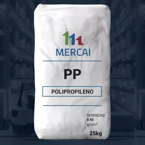 Nombre del producto: MFI45841 - MERCAI - FUERA DE GRADO Categoría: Polipropileno Atributos del producto: - Material: Polipropileno (PP) - Color: Blanco (con logo en colores) - Tamaño: 25 kg - Densidad: 0.92 g/cm³ - Marca: MERCAI Detalles técnicos: - El producto es un material a granel en bolsa. - Utilizado en aplicaciones industriales y de manufactura. Funcionalidad: - El polipropileno es conocido por su versatilidad, resistencia química y propiedades de reciclaje. - Puede ser usado en la producción de diversos productos plásticos. Diferenciadores: - Producto fuera de grado, lo que puede indicar características específicas para ciertas aplicaciones. - Etiqueta clara con información técnica visible, permitiendo identificación rápida.