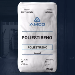 Nombre del producto: PRIMATOP PS211400WCL Categoría: Poliestireno Marca: AMCO Polymers Color: Natural Peso: 25 kg Características del producto: - Fluidez: 14 g/10 min - Densidad: 1.04 g/cm³ - Uso aceptable en contacto con alimentos - Buena claridad - Buena fluidez - Buena procesabilidad - Buena rigidez Aplicaciones: - Contenedores - Vasos - Juguetes - Uso general Estado del material: Comercial - Activo Disponibilidad: América del Norte Clasificaciones de agencias: - FDA 21 CFR 177.1640 Propiedades mecánicas: - Módulo de tracción: 2900 MPa (ASTM D638) - Resistencia a la tracción (yield): 42.1 MPa (ASTM D638) - Alargamiento a la rotura: 2.0 % (ASTM D638) - Módulo de flexión - 1% Secante: 3030 MPa (ASTM D790) - Impacto Izod notado (3.18 mm): 16 J/m (ASTM D256) - Dureza Rockwell (escala R): 75 (ASTM D785) Propiedades térmicas: - Temperatura de deflexión bajo carga: 87.2 °C (ASTM D648) - Temperatura de ablandamiento Vicat: 92.8 °C (ASTM D1525) Notas: - Las propiedades típicas no deben considerarse como especificaciones. - Los datos de contracción son pautas generales.