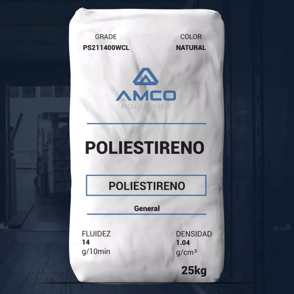 Nombre del producto: PRIMATOP PS211400WCL Categoría: Poliestireno Marca: AMCO Polymers Color: Natural Peso: 25 kg Características del producto: - Fluidez: 14 g/10 min - Densidad: 1.04 g/cm³ - Uso aceptable en contacto con alimentos - Buena claridad - Buena fluidez - Buena procesabilidad - Buena rigidez Aplicaciones: - Contenedores - Vasos - Juguetes - Uso general Estado del material: Comercial - Activo Disponibilidad: América del Norte Clasificaciones de agencias: - FDA 21 CFR 177.1640 Propiedades mecánicas: - Módulo de tracción: 2900 MPa (ASTM D638) - Resistencia a la tracción (yield): 42.1 MPa (ASTM D638) - Alargamiento a la rotura: 2.0 % (ASTM D638) - Módulo de flexión - 1% Secante: 3030 MPa (ASTM D790) - Impacto Izod notado (3.18 mm): 16 J/m (ASTM D256) - Dureza Rockwell (escala R): 75 (ASTM D785) Propiedades térmicas: - Temperatura de deflexión bajo carga: 87.2 °C (ASTM D648) - Temperatura de ablandamiento Vicat: 92.8 °C (ASTM D1525) Notas: - Las propiedades típicas no deben considerarse como especificaciones. - Los datos de contracción son pautas generales.