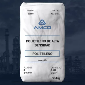 Nombre del producto: PE - HDPE - MFI8 - AMCO - PRIMATOP 080960 Categoría: Polietileno Marca: AMCO Polymers Material: Polietileno de alta densidad (HDPE) Color: Natural Peso: 25 kg Fluidez: 8 g/10 min Densidad: 0.962 g/cm³ Método de procesamiento: Inyección Usos: Fabricación de crates Características: - Durable - Aceptable para contacto con alimentos - Alta rigidez Clasificación de agencia: FDA 21 CFR 177.1520 Propiedades mecánicas: - Resistencia a la tracción (rendimiento) : 4700 psi - Alargamiento a la ruptura: 750 % - Módulo de flexión (1% secante): 225000 psi Dureza: 66 (Durometro Shore D) Estado del material: Comercialmente activo Disponibilidad: América del Norte