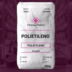 Nombre del producto: Formolene 2202A Categoría: Polietileno Marca: Formosa Plastics Color: Natural Tamaño: 25 kg Propiedades Físicas: - Fluidez: 2 g/10 min - Densidad: 0.9 g/cm³ Aplicaciones Sugeridas: - Extrusión - Películas de empaque - Bolsas de correo - Bolsas para productos - Envasado de alimentos Características Técnicas: - Material: Polietileno de baja densidad - Formulación con deslizante y antibloqueo - Buen equilibrio de propiedades ópticas y mecánicas Nota: Las propiedades del material pueden variar según las condiciones de procesamiento.
