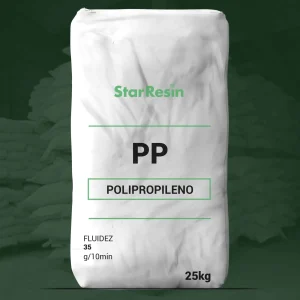 Nombre del producto: PP - HOPP - MFI35 - MGI Categoría: Polipropileno Marca: StarResin Atributos del producto: - Material: Polipropileno - Color: Blanco - Tamaño: 25 kg - Características técnicas: - Fluidez: 35 g/10min - MFI (Índice de Flujo de Masa): 35 - Componentes: Bolsa de material a granel Uso y funcionalidad: - El polipropileno es utilizado en diversas aplicaciones industriales, incluyendo la fabricación de plásticos, empaques y productos textiles. Diferenciadores: - Esta formulación específica puede ser adecuada para procesos que requieren un flujo adecuado del material.