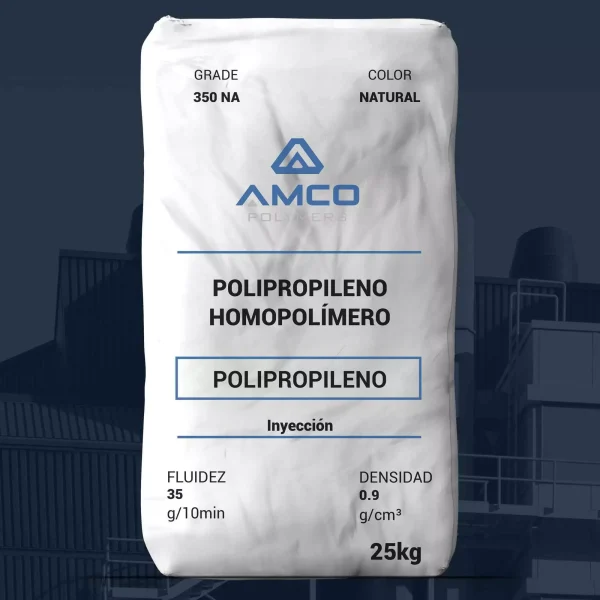 Nombre del producto: PP - HOPP - MFI35 - AMCO - PRIMATOP 350 Categoría: Polipropileno Marca: AMCO Material: Polipropileno homopolímero Color: Natural Capacidad: 25 kg Fluidez: 35 g/10min Densidad: 0.9 g/cm³ Aplicación: Inyección Diferenciadores técnicos: - Material específico para inyección - Clasificación de fluidez adecuada para procesos de moldeo Información adicional: - Presentación en bolsa - Usado comúnmente en la fabricación de productos plásticos Funcionalidad: Este material es ideal para la producción de piezas plásticas mediante procesos de inyección, destacando por su calidad y estabilidad.