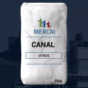 Nombre del producto: CANAL C 8X17.11 K/M X 6.10MTS Categoría: Angulo Atributos del producto: - Marca: MERCAI - Material: No visible en la imagen - Color: Blanco (del empaque) - Tamaño: 25 kg como indicado en la bolsa - Forma: No visible en la imagen - Componentes: No visible en la imagen Detalles técnicos: - Capacidad: 25 kg - Texto visible: "CANAL", "MERCIA", "OTROS" Interpretación de uso y funcionalidad: El producto es un canal estructural usado en aplicaciones de construcción o remodelación. Se utiliza típicamente para guiar agua o como soporte estructural. Diferenciadores: No se pueden identificar características técnicas adicionales como conectores, botones o funciones específicas a partir de la imagen proporcionada. Resumen: El producto es un canal de la marca MERCAI, en un formato de 25 kg, con un empaque blanco. Sin información adicional visible sobre materiales o características específicas.