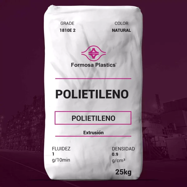 Nombre del producto: PE - LLDPE - MFI1 - FORMOSA - FORMOLENE LB1810E2 Categoría: Polietileno Marca: Formosa Plastics Atributos del producto: - Material: Polietileno (PE - LLDPE) - Color: Natural - Tamaño: 25 kg - Fluidez: 1 g/10 min - Densidad: 0.9 g/cm³ Uso y funcionalidad: - Aplicaciones: Extrusión para películas, agrícola, empaques industriales, bolsas de prendas. - Cumple con requisitos de la FDA para contacto directo con alimentos. Elementos técnicos destacados: - Proporciona resistencia y elasticidad. - Puede incorporar aditivos como antiblok y deslizantes. Nota: Las propiedades del producto son específicas para condiciones de operación y pueden variar dependiendo de aditivos y procesos.