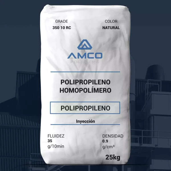Nombre del producto: PP - RANDOM - MFI35 - AMCO - 350 10 RC Categoría: Polipropileno Marca: Amco Polymers Aplicación: Material para inyección Características del producto: - Material: Polipropileno clarificado - Color: Natural - Fluidez: 35 g/10 min - Densidad: 0.9 g/cm³ Usos: - Productos de consumo - Artículos para el hogar - Envases rígidos Estado del material: Activo Método de procesamiento: Inyección Cumplimiento: FDA 21 CFR 177.1520 Propiedades mecánicas (no especificaciones): - Resistencia a la tracción (yiel): 4050 psi - Módulo de flexión: 148000 psi - Impacto Izod notado: 1.2 ft·lb/in - Temperatura de deflexión bajo carga (66 psi, no recocido): 180 °F Diferenciadores: - Fácil liberación del molde - Excelente tiempo de ciclo - Alta claridad Notas: - Los datos son típicos y no deben considerarse especificaciones. - Se debe tener en cuenta que la pigmentación puede afectar ciertas propiedades.