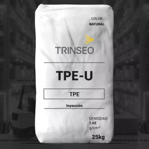 Nombre del producto: Elastómero Termoplástico APILON™ 52 DP1805 Marca: TRINSEO Categoría: Elastómero Termoplástico (TPE-U) Características físicas: - Color: Natural - Densidad: 1.02 g/cm³ Información de uso: - Aplicación: Inyección - Presentación: Bolsa de 25 kg Diferenciadores técnicos: - Resistencia a la tracción: 5.00 MPa (725 psi) - Alargamiento a la rotura: 600% - Dureza Shore A: 48 - Resistencia a la abrasión: 100 mm³ - Resistencia al desgarro: 30.0 kN/m (171 lbf/in) Temperaturas de secado e inyección: - Temperatura de secado: 176 °F (80 °C) - Tiempo de secado: > 2.0 horas - Temperaturas recomendadas: - Temperatura del molde: 77 a 104 °F (25 a 40 °C) - Temperatura del nozzle: 383 a 401 °F (195 a 205 °C) - Temperatura de la parte delantera: 374 a 392 °F (190 a 200 °C) - Temperatura del medio: 365 a 383 °F (185 a 195 °C) - Temperatura trasera: 356 a 374 °F (180 a 190 °C) Información adicional: - Vida útil: 12 meses (una vez abierto, sellar el paquete).