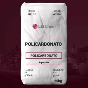 Nombre del producto: Policarbonato Marca: LG Chem Categoría: Policarbonato Características clave: - Fluidez: 22 g/10min - Densidad: 1.2 g/cm³ - Color: Natural Presentación: - Peso: 25 kg Descripción: - Material diseñado para aplicaciones de inyección, especialmente en moldes relacionados con la FDA. Propiedades físicas: - Usos: En artículos de contacto con alimentos, packaging, electrodomésticos, y bienes diversos. - Información adicional: Cumple regulaciones de seguridad alimentaria. Elementos técnicos destacados: - Material apto para utilizar en procesos de inyección, con alta fluidez y transparencia. Valor adicional: - Este policarbonato es ideal para manufacturas que requieren cumplimiento normativo y estándares de buenas prácticas de manufactura.