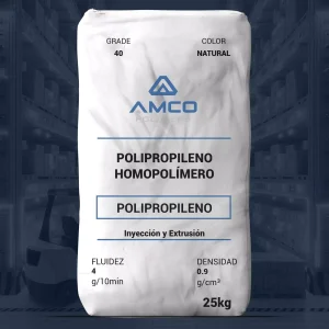 Nombre del producto: PP - HOPP - MFI4 - AMCO - 40 Marca: AMCO Polymers Categoría: Polipropileno Color: Natural Tamaño: 25 kg Características: - Material: Polipropileno Homopolímero - Aplicaciones: Inyección y Extrusión - Fluidez: 4 g/10 min - Densidad: 0.9 g/cm³ Diferenciadores técnicos: - Cumple con los requisitos de la FDA para contacto con alimentos - Buen rendimiento final - Excelente procesabilidad Propiedades (ASTM): - Melt Flow Rate, I2@ 230°C: 4 g/10 min (D 1238) - Densidad: 0.9 g/cm³ (D 1505) - Resistencia a la tracción a la fluencia: 5,000 psi (D 638) - Módulo de flexión: 235,000 psi (D 790) - Resistencia al impacto Izod no muestrada a 73°F: 0.9 ft-lb/in (D 256) - Temperatura de deflexión por calor a 66 psi: 194°F (D 648) Instrucciones y advertencias: Los datos presentados son considerados fiables, pero se exime de responsabilidad sobre el uso y los resultados obtenidos. Se recomienda realizar pruebas representativas y se asume el riesgo de uso del producto.
